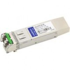 AddOn Brocade 10G-SFPP-ZR Compatible TAA Compliant 10GBase-ZR SFP+ Transceiver (SMF, 1550nm, 80km, LC, DOM) - 100% compatible and guaranteed to work - RoHS, TAA Compliance 10G-SFPP-ZR-AO