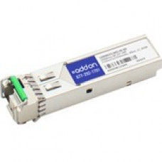 AddOn ADTRAN Compatible TAA Compliant 1000Base-BX SFP Transceiver (SMF, 1310nmTx/1550nmRx, 40km, LC, DOM) - 100% compatible and guaranteed to work - TAA Compliance 1200481E1-BXU-40-AO