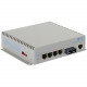 Omnitron Systems OmniConverter Managed Gigabit, MM ST, RJ-45, Ethernet Fiber Switch - 4 x 10/100/1000BASE-T, 1 x 1000BASE-X, AC Power, 5 Year Warranty 2823-2-14-1W