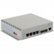 Omnitron Systems OmniConverter Managed Gigabit, MM ST, RJ-45, Ethernet Fiber Switch - 4 x 10/100/1000BASE-T, 2 x 1000BASE-X, DC Power, 5 Year Warranty 2839-0-24-9Z