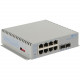 Omnitron Systems OmniConverter Unmanaged Gigabit, 2xSFP, RJ-45, Ethernet Fiber Switch - 8 x 10/100/1000BASE-T, 2 x 1000BASE-X, DC Power, 5 Year Warranty 2879-0-28-9W