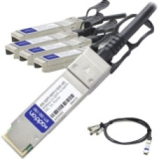 AddOn Brocade 40G-QSFP-4SFP-C-0101 Compatible TAA Compliant 40GBase-CU QSFP+ to 4xSFP+ Direct Attach Cable (Active Twinax, 1m) - 100% compatible and guaranteed to work - TAA Compliance 40G-QSFP-4SFP-C-0101-AO