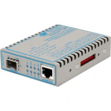 Omnitron Systems FlexPoint 10/100/1000 Gigabit Ethernet Fiber Media Converter RJ45 SFP - 1 x 10/100/1000BASE-T; 1 x 100/1000BASE-X; No Power Adapter; Lifetime Warranty - RoHS, WEEE Compliance 4719-0