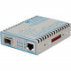 Omnitron Systems FlexPoint 10/100/1000 Gigabit Ethernet Fiber Media Converter RJ45 SFP - 1 x 10/100/1000BASE-T; 1 x 100/1000BASE-X; Univ. AC Powered; Lifetime Warranty - RoHS, WEEE Compliance 4719-2
