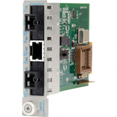 Omnitron Systems iConverter Tx/2Fx UTP to Fiber Media Converter - 1 x RJ-45 , 2 x SC Single Fiber - 100Base-TX, 100Base-FX 8430-2