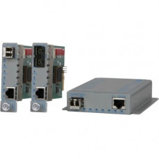 Omnitron Systems 10/100/1000 UTP to 100/1000X Ethernet Media Converter - 1 x Network (RJ-45) - 1 x ST Ports - DuplexST Port - Single-mode - 10/100/1000Base-T, 1000Base-X - Rack-mountable, Desktop 8521N-1-EW