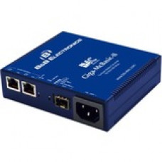 Advantech  B+B SmartWorx 1000 Mbps Compact 3 Port Media Converter - 2 x Network (RJ-45) - Single-mode - Gigabit Ethernet - 1000Base-TX, 1000Base-LX - 1 x Expansion Slots - SFP - 1 x SFP Slots - Desktop 856-30629
