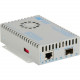 Omnitron Systems iConverter 10/100/1000 to 10 Gigabit Fiber Ethernet Media Converter SFP+ - 1 x 10/100/1000BASE-T, 1 x 1G/10GBASE-R, Wall-Mount Standalone, US AC Powered, Lifetime Warranty 8580-0-D