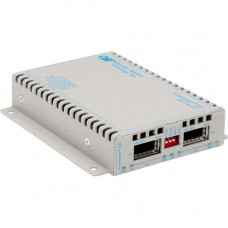 Omnitron Systems iConverter 10 Gigabit Ethernet Fiber Media Converter XFP to XFP 10Gbps - 2 x XFP (Protocol-Transparent); Wall-Mount Standalone; US AC Powered; Lifetime Warranty - REACH, RoHS, WEEE Compliance 8599-11-D