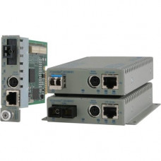 Omnitron Systems iConverter Media Converter - 1 x Network (RJ-45) - 1 x SC Ports - Management Port - 10/100Base-TX, 100Base-FX - Internal 8902N-0
