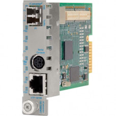 Omnitron Systems iConverter Intelligent Media Converter - 1 x Network (RJ-45) - 1 x LC Ports - DuplexLC Port - 10/100Base-TX, 100Base-FX - Internal 8907N-1-W
