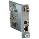 Omnitron Systems iConverter 10/100M Twisted pair To Fiber Media Converter - 1 x RJ-45 , 1 x SC , 1 x mini-DIN RS-232 Serial - 10/100Base-TX, 100Base-FX 8910-1