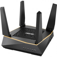 Asus RT-AX92U IEEE 802.11ax Ethernet Wireless Router - 2.40 GHz ISM Band - 5 GHz UNII Band - 6 x Antenna(2 x Internal/4 x External) - 762.50 MB/s Wireless Speed - 4 x Network Port - 1 x Broadband Port - USB - Gigabit Ethernet - VPN Supported - Desktop 90I