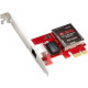 Asus PCE-C2500 2.5Gigabit Ethernet Adapter - PCI Express 2.0 x1 - 1 Port(s) - 1 - Twisted Pair 90IG0660-MA0R0T