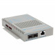 Omnitron Systems OmniConverter 10/100 PoE Ethernet Fiber Media Converter Switch RJ45 SFP - 1 x 10/100BASE-TX; 2 x 1 00BASE-X (SFP); Univ. AC Powered; Lifetime Warranty - RoHS, WEEE Compliance 9319-1-12