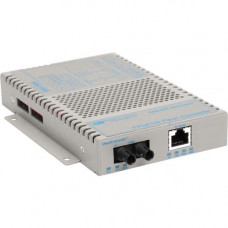 Omnitron Systems Multi-port 10/100 Media Converter with Power over Ethernet (PoE/PoE+) - Network (RJ-45) - 1x PoE+ (RJ-45) Ports - 1 x ST Ports - 10/100Base-TX, 100Base-FX - Wall Mountable, Desktop, Rack-mountable 9320-0-11Z