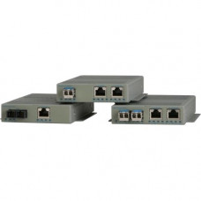 Omnitron Systems OmniConverter FPoE+/S Transceiver/Media Converter - Network (RJ-45) - 2x PoE+ (RJ-45) Ports - 1 x SC Ports - Single-mode - Fast Ethernet - 10/100Base-TX, 100Base-LX, 100Base-FX - Rail-mountable, Wall Mountable, Desktop, Rack-mountable - R