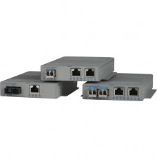 Omnitron Systems 10/100BASE-T to 100BASE-X Fiber Media Converter with PoE - Network (RJ-45) - 2x PoE (RJ-45) Ports - 1 x ST Ports - Multi-mode - Fast Ethernet - 10/100Base-TX, 100Base-X - Rack-mountable, Rail-mountable, Wall Mountable 9340-0-21Z