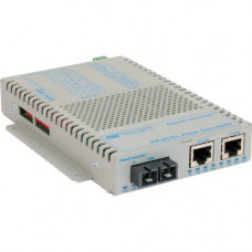 Omnitron Systems OmniConverter FPoE/SL 9343-1-19Z Transceiver/Media Converter - 1 x Network (RJ-45) - 1 x SC Ports - Single-mode - Fast Ethernet - 100Base-X, 10/100Base-T, 100Base-BX - Rack-mountable, Standalone, Rail-mountable, Wall Mountable, Desktop, E