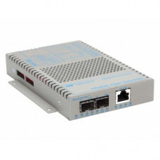 Omnitron Systems OmniConverter FPoE/SL 1x PoE 2x SFP US AC Powered Wide Temp - 1x PoE (RJ-45) Ports - 10/100Base-TX, 100Base-LX, 100Base-FX, 100Base-SX, 100Base-BX, 100Base-X - 2 x Expansion Slots - SFP - 2 x SFP Slots - Rack-mountable, Desktop, External,