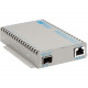 Omnitron Systems OmniConverter SE 10/100/1000 PoE+ Fast Ethernet Fiber Media Converter Switch RJ45 SFP - 1 x 10/100/1000BASE-TX; 1 x 100BASE-X; US AC Powered; Lifetime Warranty; US Made - RoHS, WEEE Compliance 9399-0-11