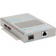 Omnitron Systems OmniConverter 10/100/1000 PoE Gigabit Ethernet Fiber Media Converter Switch RJ45 SFP - 1 x 10/100/1000BASE-T; 1 x 100/1000BASE-X (SFP); US AC Powered; Lifetime Warranty - RoHS, WEEE Compliance 9419-0-11