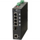 Omnitron Systems RuggedNet Managed Industrial Gigabit PoE+, SFP, RJ-45, Ethernet Fiber Switch - 4 x 10/100/1000BASE-T, 1 x 1000BASE-X, 1xDC Power, 5 Year Warranty 9559-0-14-1Z