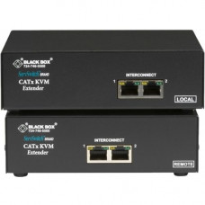 Black Box ServSwitch CATx USB KVM Extender, Dual-Head VGA with Serial and Audio - 1 Computer(s) - 1 Local User(s) - 1 Remote User(s) - 984.25 ft Range - UXGA - 1600 x 1200 Maximum Video Resolution - 4 x Network (RJ-45) - 5 x USB - 6 x VGA - TAA Compliance