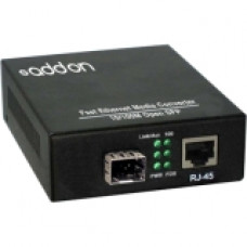 Accortec AddOn Computer ADDON 10/100BASE-TX(RJ-45) TO OPEN SFP PORT MEDIA CONVERTER ADD-FMC-FX-SFP