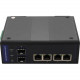 AddOn 4 10/100Base-TX(RJ-45) to 2 Open SFP port Industrial Media Converter Switch - 4 x Network (RJ-45) - Fast Ethernet - 10/100Base-T, 100Base-X - 2 x Expansion Slots - SFP - 2 x SFP Slots ADD-IFMC-4RJ2SFP