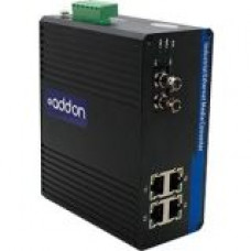 Accortec AddOn 4 10/100Base-TX(RJ-45) to 2 100Base-LX(ST) SMF 1310nm 20km Industrial Medi ADD-IFMC-LX-2ST4