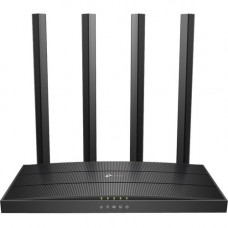 TP-Link Archer Wi-Fi 5 IEEE 802.11ac Ethernet Wireless Router - 2.40 GHz ISM Band - 4 GHz UNII Band - 4 x Antenna(4 x External) - 145.88 MB/s Wireless Speed - 4 x Network Port - 1 x Broadband Port - Gigabit Ethernet - VPN Supported - Desktop ARCHER A6_V3