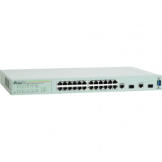 Allied Telesis Fast Ethernet WebSmart Switch - 24 Ports - Manageable - 2 Layer Supported - Modular - Twisted Pair, Optical Fiber - Wall Mountable, Rack-mountable, Desktop - TAA Compliance AT-FS750/28-10