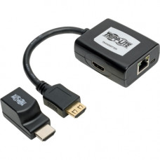 Tripp Lite HDMI over Cat5/Cat6 Extender Kit, Power over Cable, 1080p @ 60 Hz, TAA - 1 Input Device - 1 Output Device - 100 ft Range - 2 x Network (RJ-45) - 1 x HDMI InHDMI Out - Full HD - 1920 x 1080 - Twisted Pair - Category 6a - TAA Compliant - TAA Comp