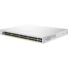 Cisco 350 CBS350-48P-4G Ethernet Switch - 52 Ports - Manageable - 2 Layer Supported - Modular - 370 W PoE Budget - Optical Fiber, Twisted Pair - PoE Ports - Lifetime Limited Warranty - TAA Compliance CBS350-48P-4G-NA