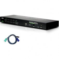 ATEN CS1716IUKIT KVM Switch-TAA Compliant - 16 Computer(s) - 2048 x 1536 - Rack-mountable CS1716IUKIT