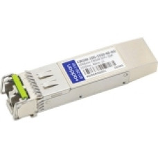 AddOn Cisco CWDM-10G-1550-40 Compatible TAA Compliant 10GBase-CWDM SFP+ Transceiver (SMF, 1550nm, 40km, LC) - 100% compatible and guaranteed to work - RoHS, TAA Compliance CWDM-10G-1550-40-AO