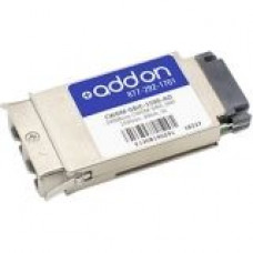 AddOn Cisco CWDM-GBIC-1590 Compatible TAA Compliant 1000Base-CWDM GBIC Transceiver (SMF, 1590nm, 80km, SC) - 100% compatible and guaranteed to work - TAA Compliance CWDM-GBIC-1590-AO