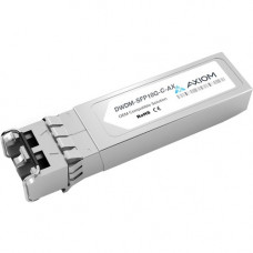 Axiom Cisco SFP+ Module - For Data Networking, Optical Network - 1 LC 10GBase-DWDM Network - Optical Fiber Single-mode - 10 Gigabit Ethernet - 10GBase-DWDM - Plug-in Module DWDM-SFP10G-C-AX