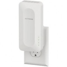 Netgear EAX12 Dual Band 802.11ax 1.60 Gbit/s Wireless Range Extender - Indoor - 2.40 GHz, 5 GHz - Internal - 1 x Network (RJ-45) - Gigabit Ethernet - Wall Mountable, Plug-in - 1 Pack EAX12-100NAS