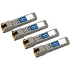 AddOn 4-Pack of Citrix EW3A0000235 Compatible TAA Compliant 10/100/1000Base-TX SFP Transceiver (Copper, 100m, RJ-45) - 100% compatible and guaranteed to work - RoHS, TAA Compliance EW3A0000235-AO