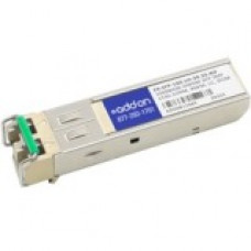 AddOn SFP (mini-GBIC) Module - For Data Networking, Optical Network 1 1000Base-DWDM Network - Optical Fiber Single-mode - Gigabit Ethernet - 1000Base-DWDM - Hot-swappable - TAA Compliant - TAA Compliance EX-SFP-1GE-LH-30.33-AO