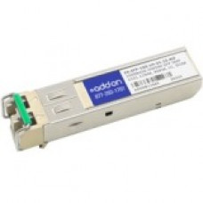 AddOn SFP (mini-GBIC) Module - For Data Networking, Optical Network 1 1000Base-DWDM Network - Optical Fiber Single-mode - Gigabit Ethernet - 1000Base-DWDM - Hot-swappable - TAA Compliant - TAA Compliance EX-SFP-1GE-LH-31.12-AO