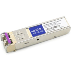 AddOn Juniper Networks SFP Module - For Data Networking, Optical Network - 1 LC 1000Base-CWDM Network - Optical Fiber - Single-mode - Gigabit Ethernet - 1000Base-CWDM - Hot-swappable - TAA Compliant - TAA Compliance EX-SFP-1GE-LX80K-CW49D-HD1-AO