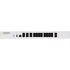 FORTINET FortiGate 100E Network Security/Firewall Appliance - 18 Port - 1000Base-X, 1000Base-T Gigabit Ethernet - AES (256-bit), SHA-256 - USB - 18 x RJ-45 - 2 - SFP (mini-GBIC) - 2 x SFP - Manageable - 1U - Rack-mountable FG-100E-BDL-950-60