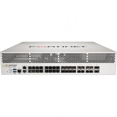FORTINET FortiGate FG-1101E Network Security/Firewall Appliance - 18 Port - 10/100/1000Base-T, 1000Base-X, 10GBase-X, 40GBase-X - 40 Gigabit Ethernet - AES (256-bit), SHA-256 - 10000 VPN - 18 x RJ-45 - 18 Total Expansion Slots - 5 Year 24x7 FortiCare and 