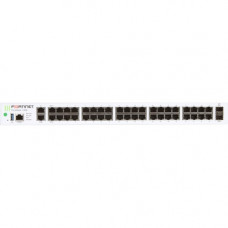 FORTINET FortiGate 140E Network Security/Firewall Appliance - 40 Port - 1000Base-X, 1000Base-T Gigabit Ethernet - AES (256-bit), SHA-256 - USB - 40 x RJ-45 - 2 - SFP (mini-GBIC) - 2 x SFP - Manageable - 1U - Rack-mountable FG-140E-BDL-900-36