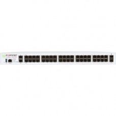 FORTINET FortiGate 140E-POE Network Security/Firewall Appliance - 40 Port - 1000Base-X, 1000Base-T Gigabit Ethernet - AES (256-bit), SHA-256 - USB - 16 x RJ-45 - 24 x PoE Ports - 2 - SFP (mini-GBIC) - 2 x SFP - Manageable - 1U - Rack-mountable FG-140E-POE