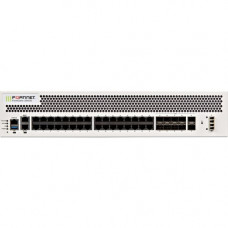 FORTINET FortiGate FG-2500E Network Security/Firewall Appliance - 34 Port - 10/100/1000Base-T, 10GBase-X - 10 Gigabit Ethernet - AES (256-bit), SHA-256 - 30000 VPN - 32 x RJ-45 - 12 Total Expansion Slots - 3 Year 24x7 FortiCare and FortiGuard Enterprise P
