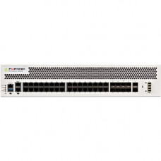 FORTINET FortiGate 2500E Network Security/Firewall Appliance - 32 Port - 10GBase-X, 1000Base-T 10 Gigabit Ethernet - AES (256-bit), SHA-256 - USB - 32 x RJ-45 - 12 - SFP+ - 12 x SFP+ - Manageable - 2U - Rack-mountable, Rail-mountable FG-2500E-BDL-874-60